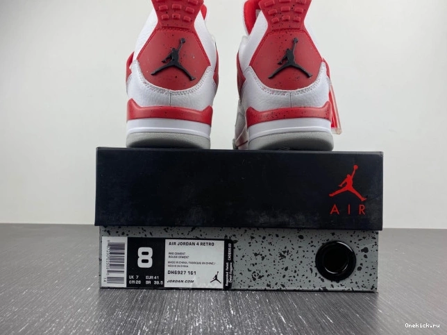One Kick Cement Red Jordan DH6927-161 Air 4 0818